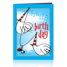 Dubbele kaart: Happy Birthday