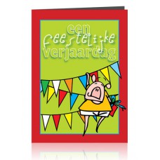 Dubbele kaart: Een feestelijke verjaardag