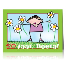 Dubbele kaart: 50 jaar (Vrouw)