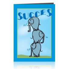 Dubbele kaart: Succes olifantjes