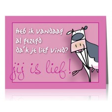 Dubbele kaart: Ik vind je lief