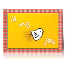 Dubbele kaart: Ik mis je