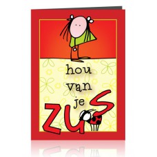 Dubbele kaart: Hou van je zus