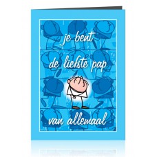 Dubbele kaart: Je bent de liefste pap