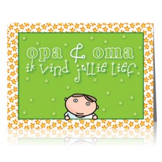 Dubbele kaart: Opa en oma