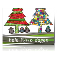 Kerstkaart: Hele fijne dagen