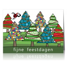 Kerstkaart: Fijne feestdagen