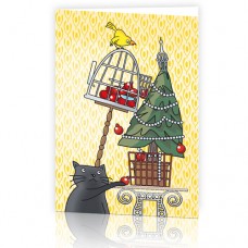 Kerstkaart: Gezellige feestdagen