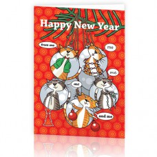 Kerstkaart: Happy new year from me