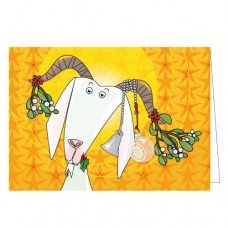 Kerstkaart: Kerstgeit