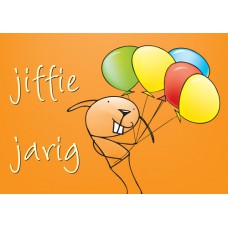 Postkaart: Jiffie jarig
