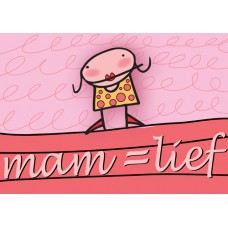Postkaart: Mama is lief