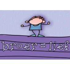 Postkaart: Broer is lief