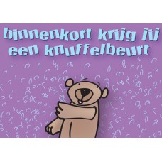 Postkaart: Knuffelbeurt