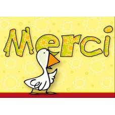 Postkaart: Merci