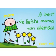 Postkaart: Liefste mama