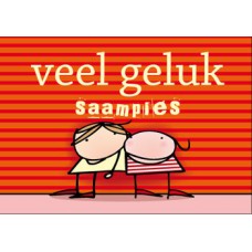 Postkaart: Veel geluk saampies