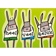 Postkaart: Heel veel geluk