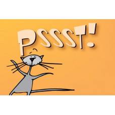 Postkaart: Pssst!