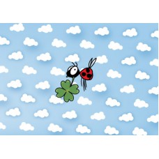 Postkaart: Geluks-lieveheersbeestje