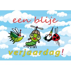 Postkaart: Een blije verjaardag