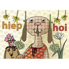 Postkaart: Hiep hoi
