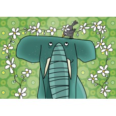 Postkaart: Dierenvrienden