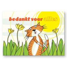 Postkaart: Bedankt voor alles