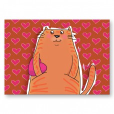 Postkaart: Verliefd poesje