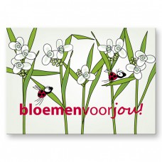 Postkaart: Bloemen voor jou