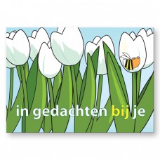 Postkaart: In gedachten bij je