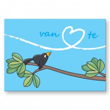 Postkaart: Van harte