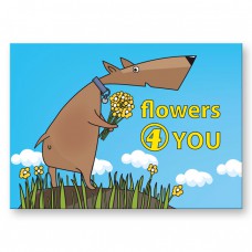 Postkaart: Flowers for you