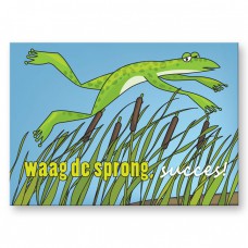 Postkaart: waag de sprong