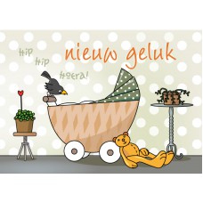 Postkaart: nieuw geluk!