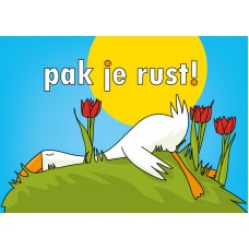 Postkaart: pak je rust!