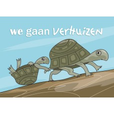Postkaart: We gaan verhuizen