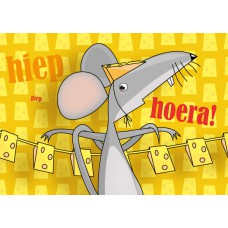 Postkaart: Hiep piep hoera