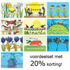 Voordeelset: 10 verjaardags-postkaarten 3