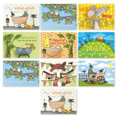 Voordeelset: 10 postkaarten "geboorte"