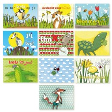 Voordeelset: 10 postkaarten "trots op je"