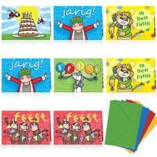 Voordeelset uitnodigingen jongen (8 stuks)