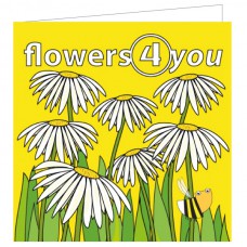 Vierkante kaart: Flowers for you