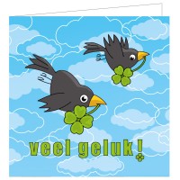 Vierkante kaart: Veel geluk