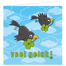 Vierkante kaart: Veel geluk