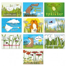 Voordeelset:10 postkaarten "denk aan je"